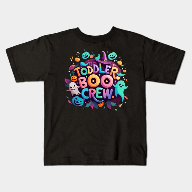 Halloween Daycare Teacher Cute Toddler Boo Crew Pre-K Kids Kids T-Shirt by AimArtStudio